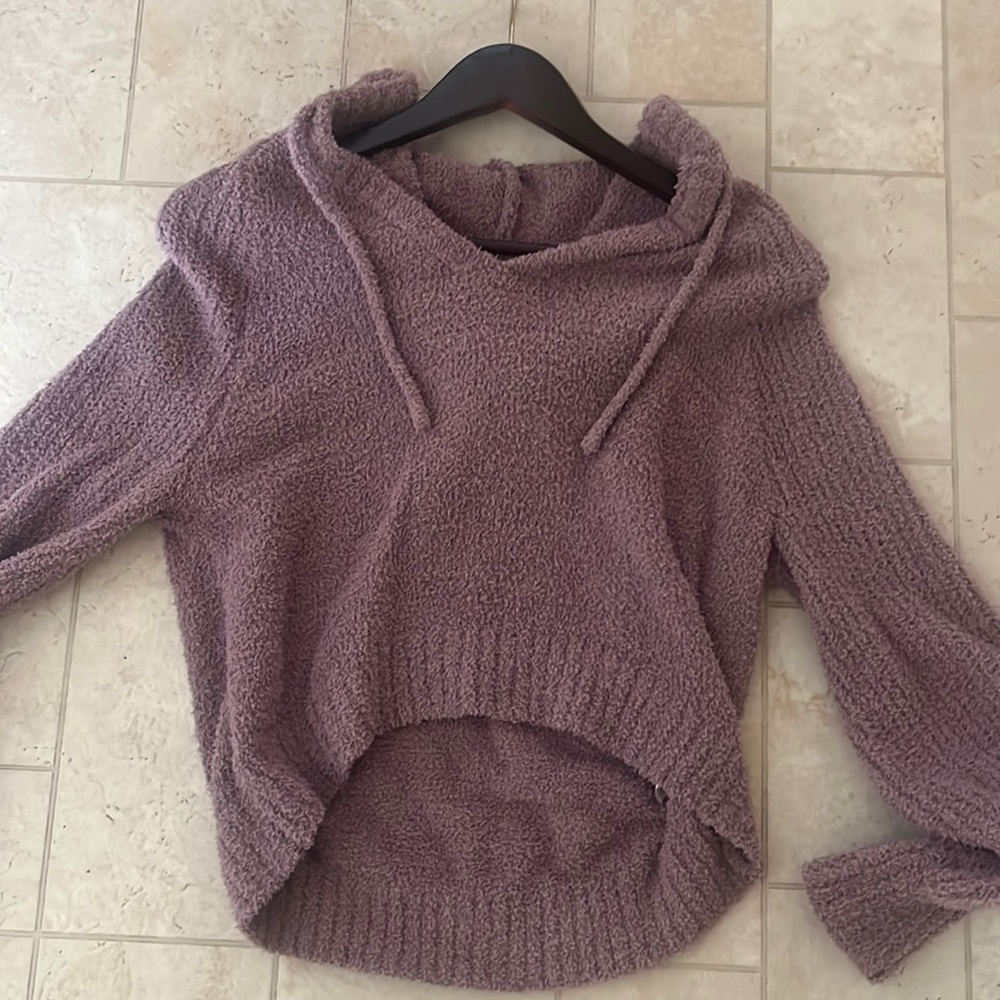 Purple Hooded Sweater, loungewear